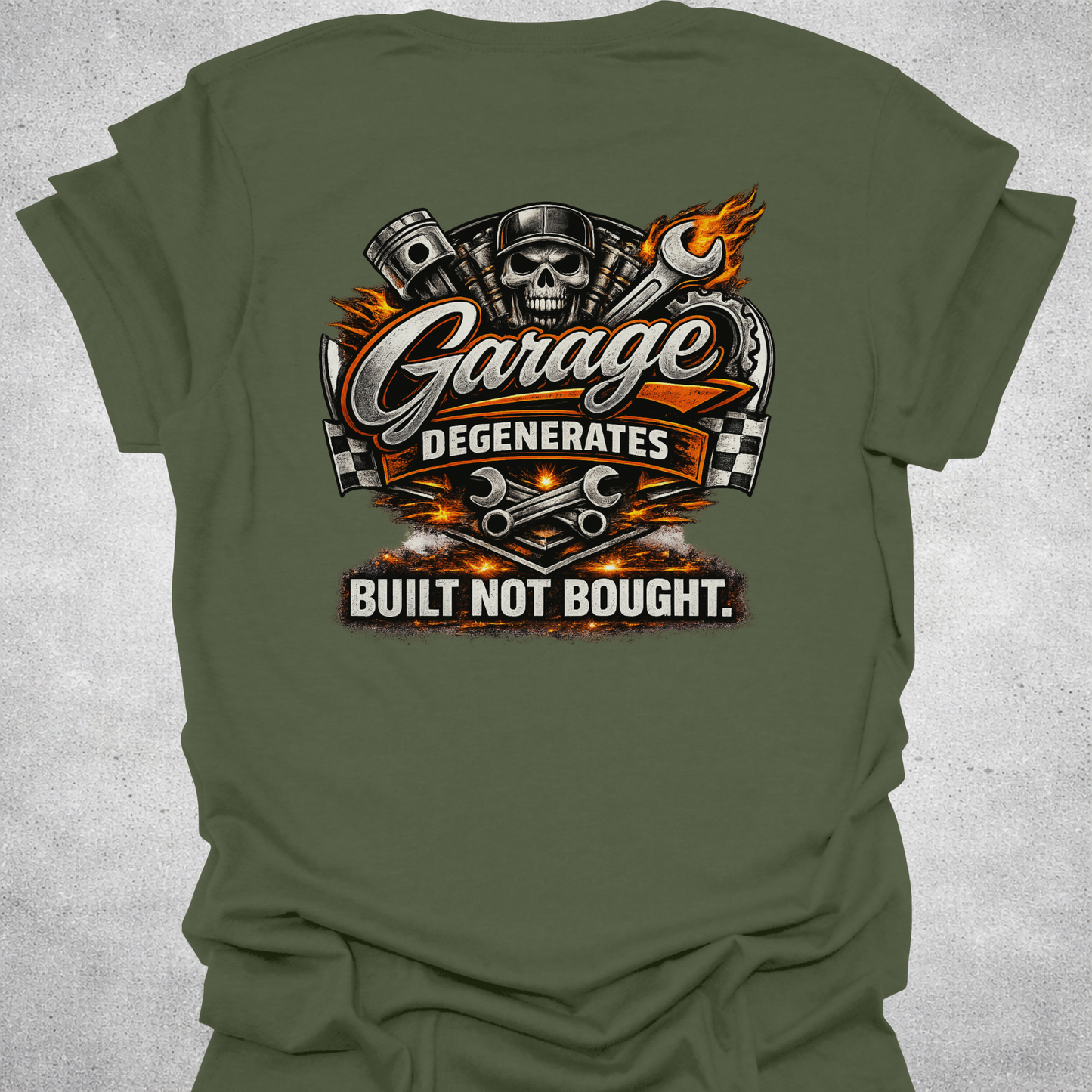 Built Not Bought — Back Print