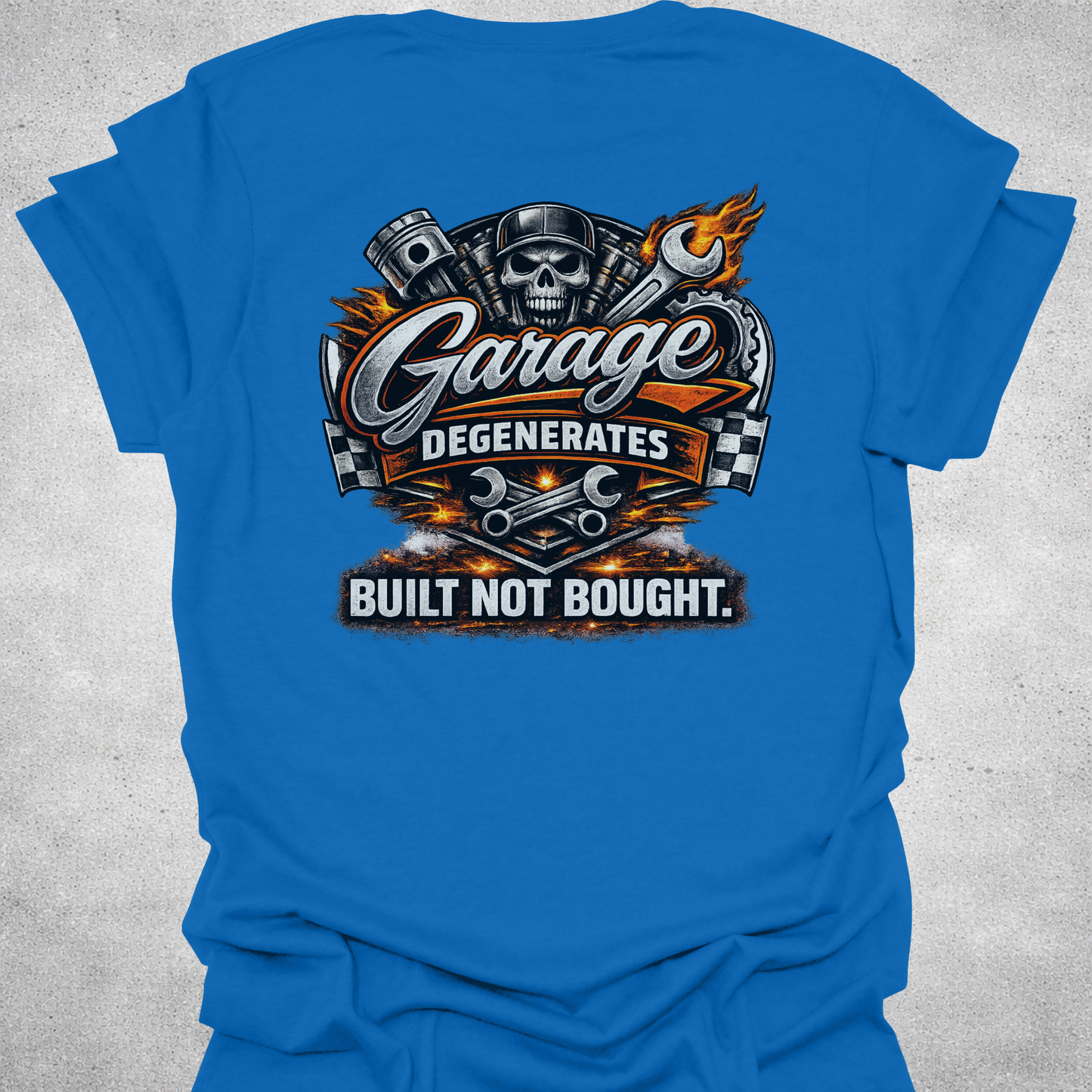 Built Not Bought — Back Print