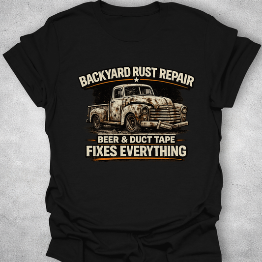 Backyard Rust Repair Funny Mechanic T-Shirt