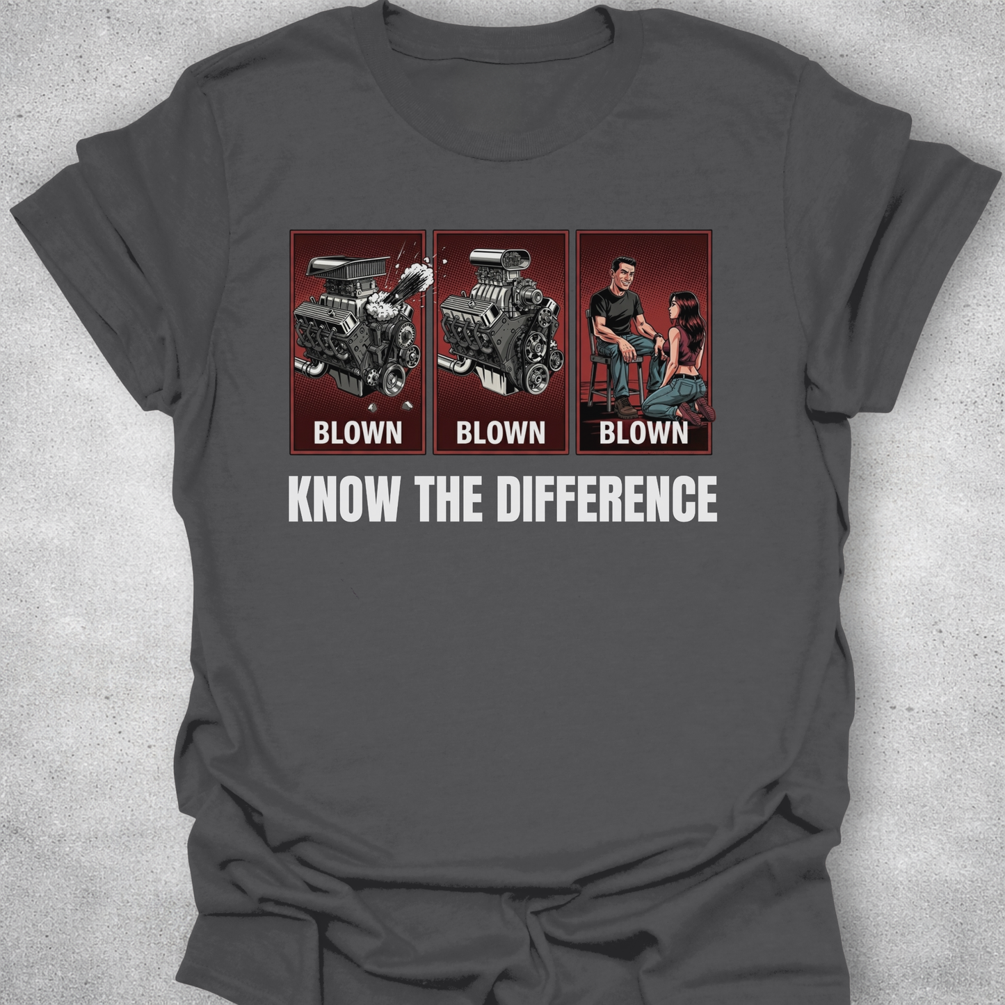 Know The Difference – Automotive Graphic T-Shirt