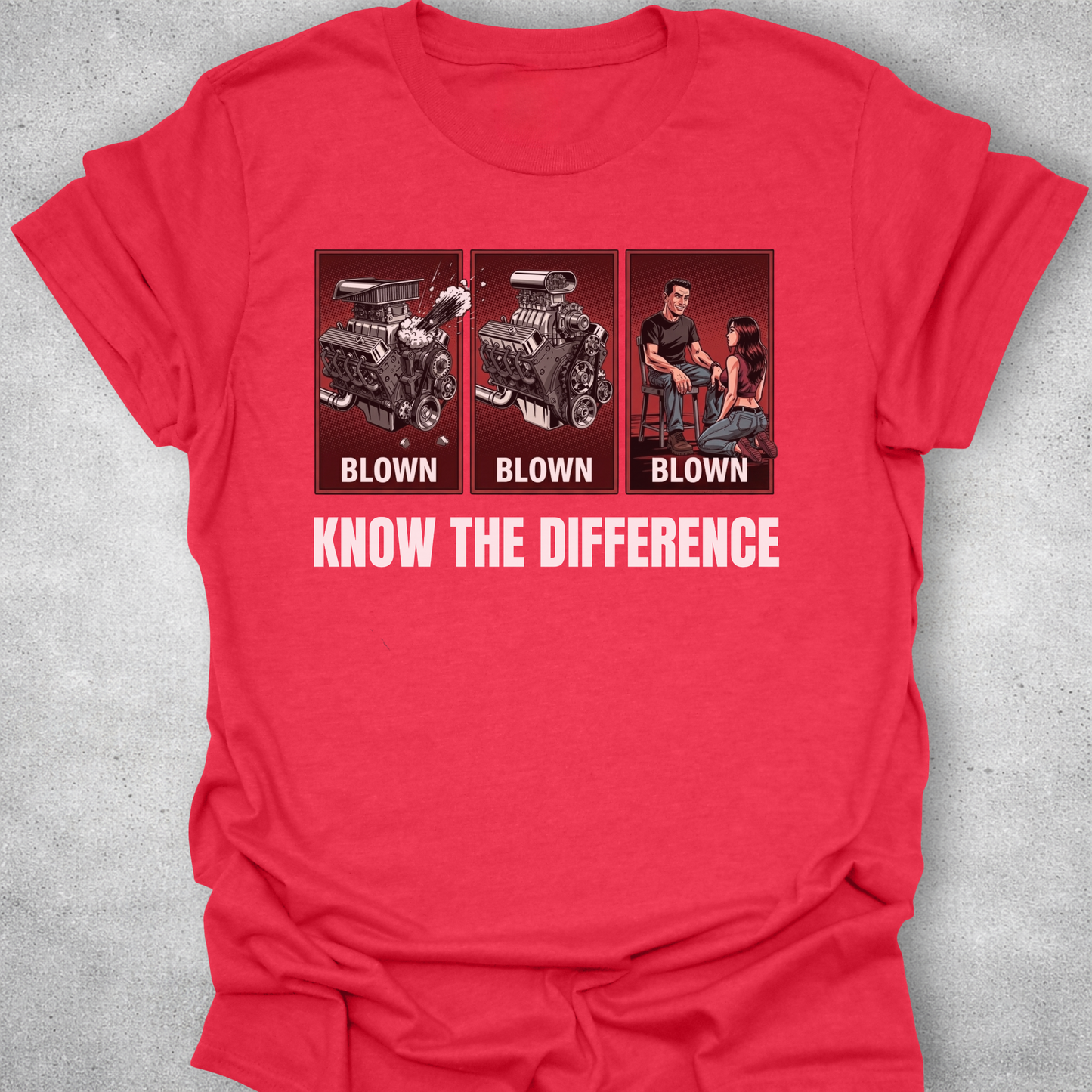 Know The Difference – Automotive Graphic T-Shirt