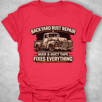 Backyard Rust Repair Funny Mechanic T-Shirt
