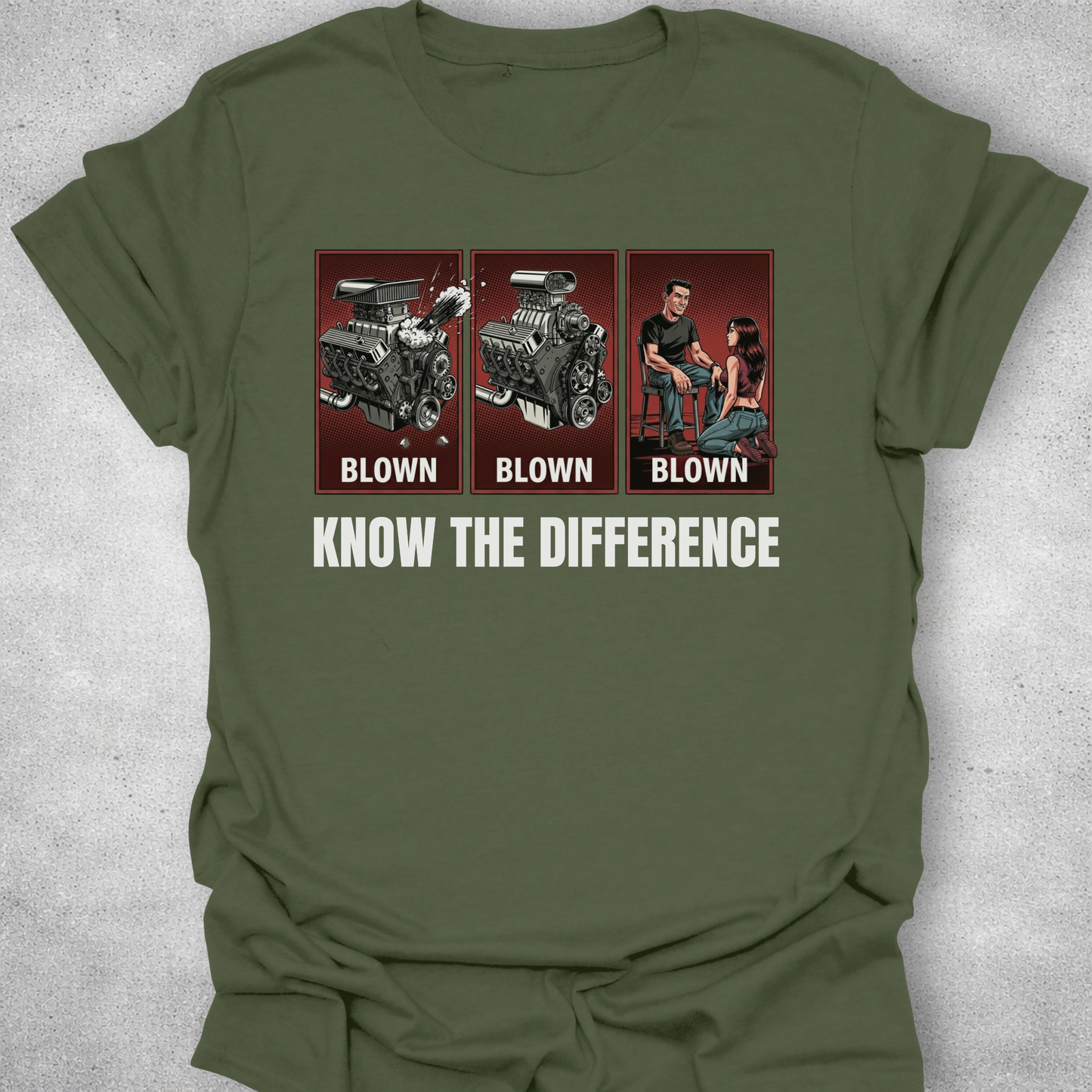 Know The Difference – Automotive Graphic T-Shirt