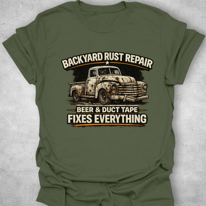 Backyard Rust Repair Funny Mechanic T-Shirt