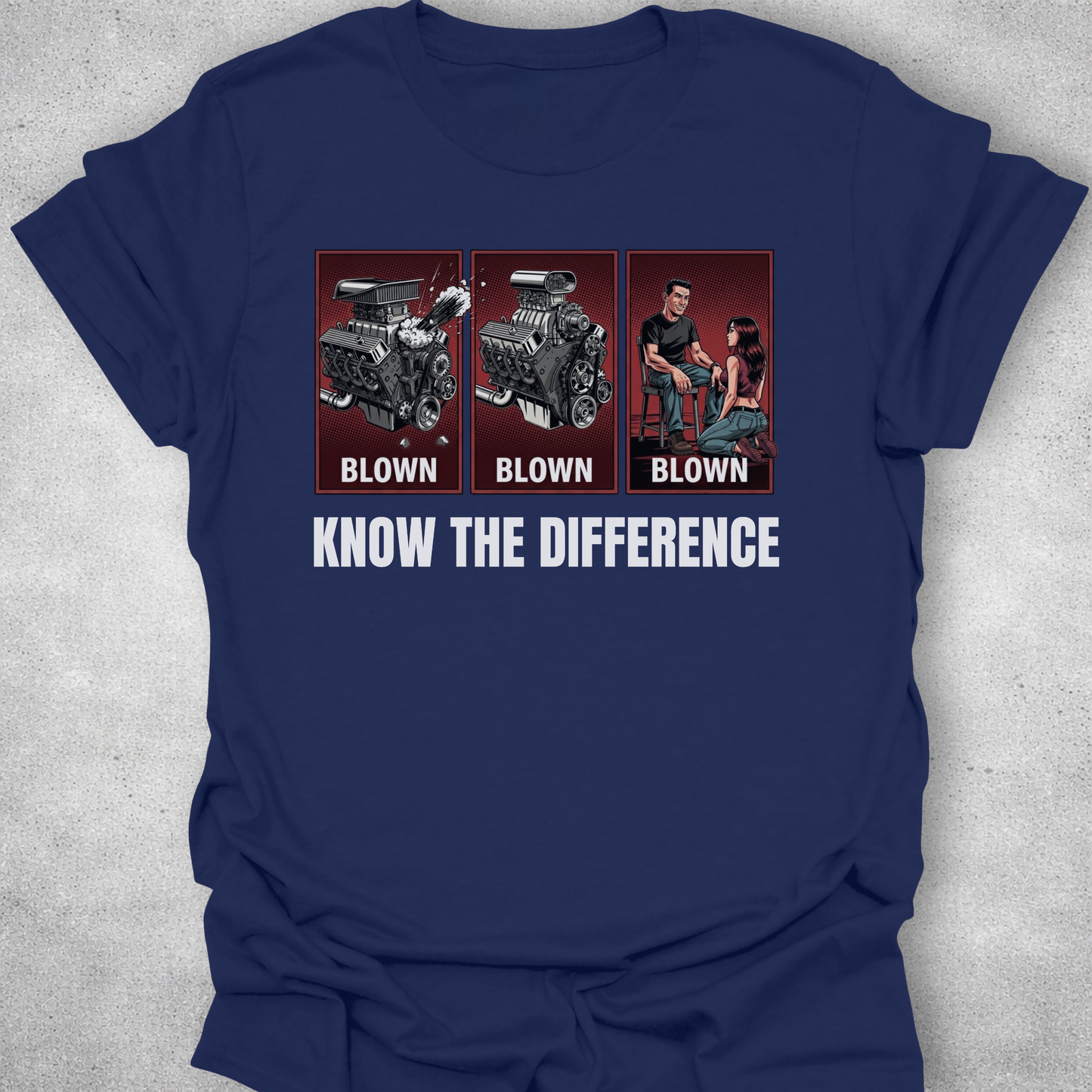 Know The Difference – Automotive Graphic T-Shirt
