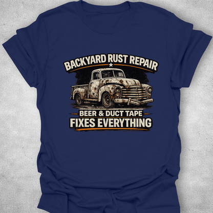 Backyard Rust Repair Funny Mechanic T-Shirt