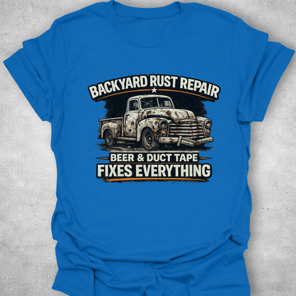 Backyard Rust Repair Funny Mechanic T-Shirt
