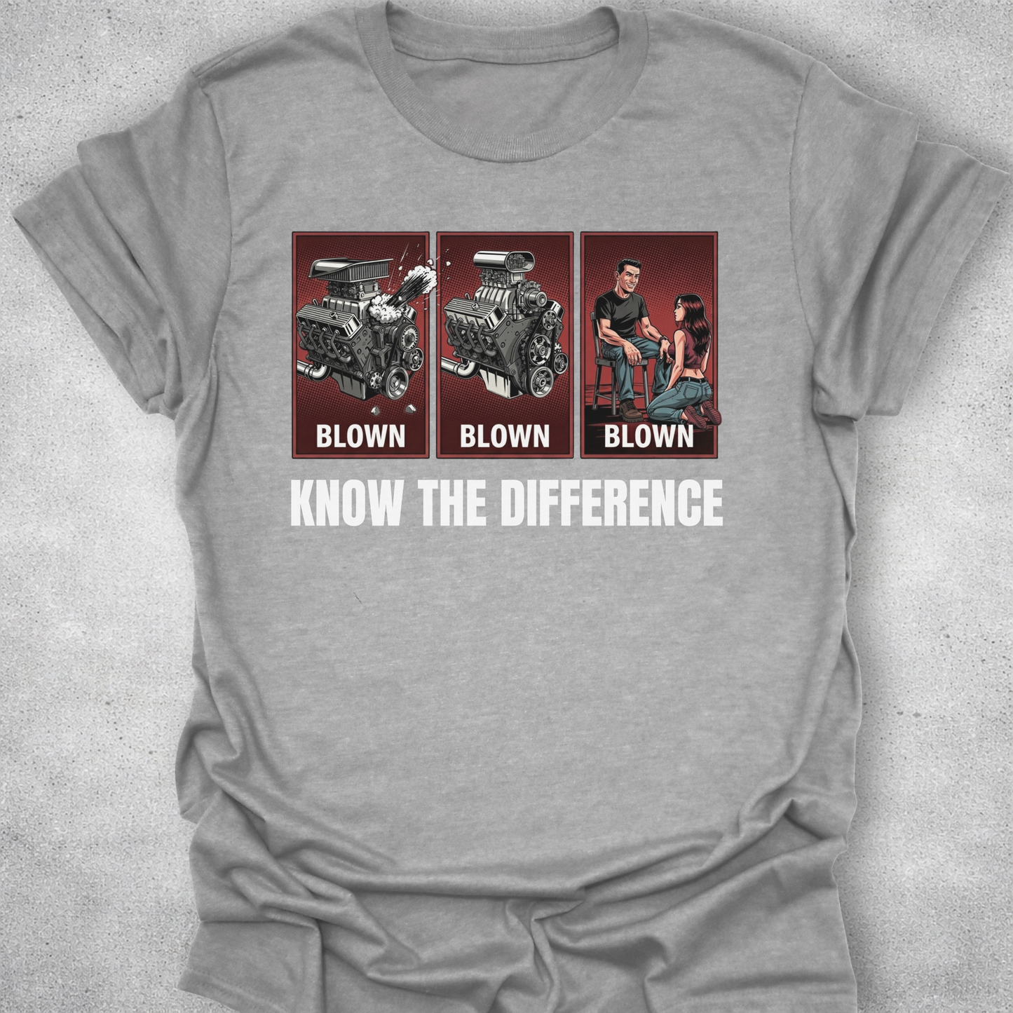 Know The Difference – Automotive Graphic T-Shirt