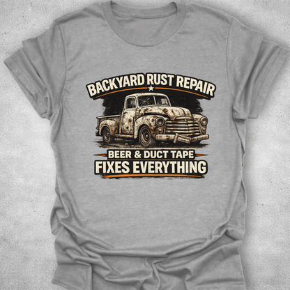Backyard Rust Repair Funny Mechanic T-Shirt